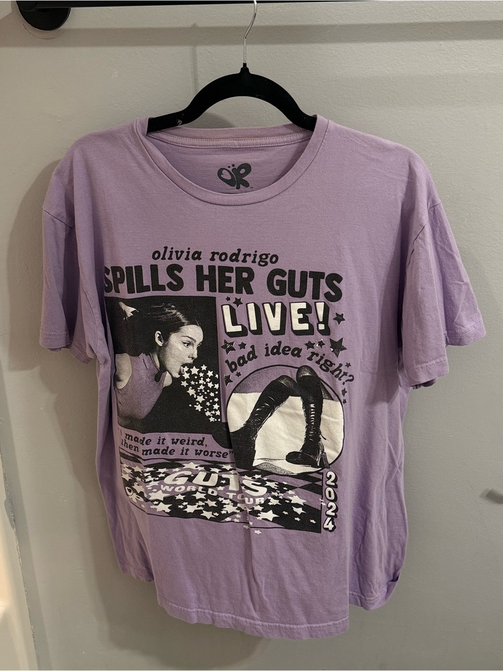 Olivia Rodrigo Lavender Logo Cotton Tee